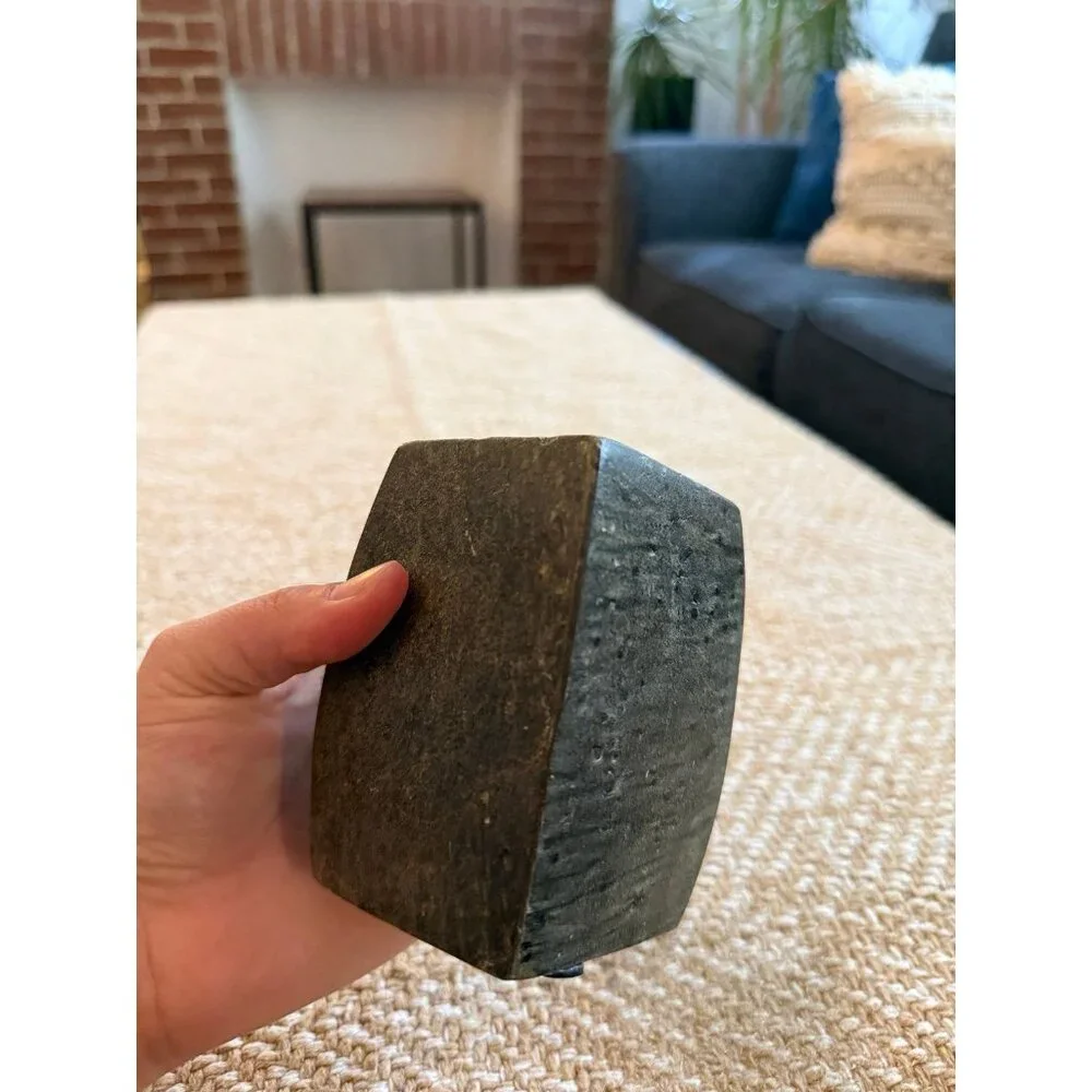 Dark stone bathroom cup
